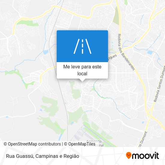 Rua Guassú mapa