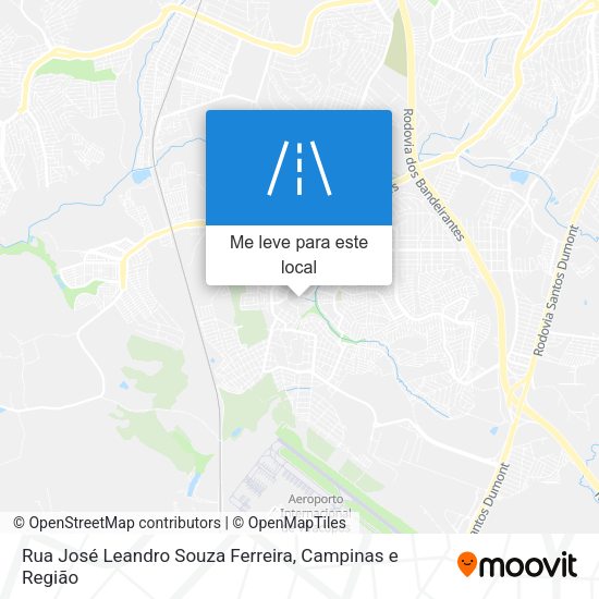 Rua José Leandro Souza Ferreira mapa