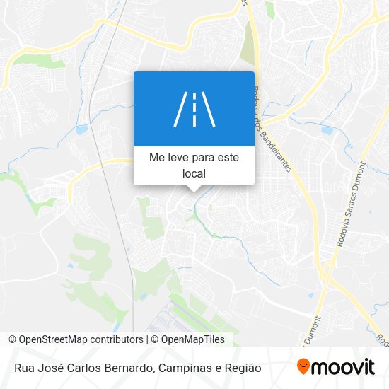 Rua José Carlos Bernardo mapa