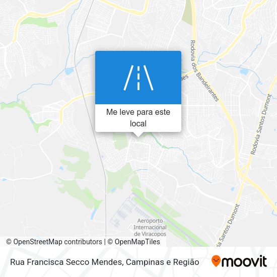 Rua Francisca Secco Mendes mapa