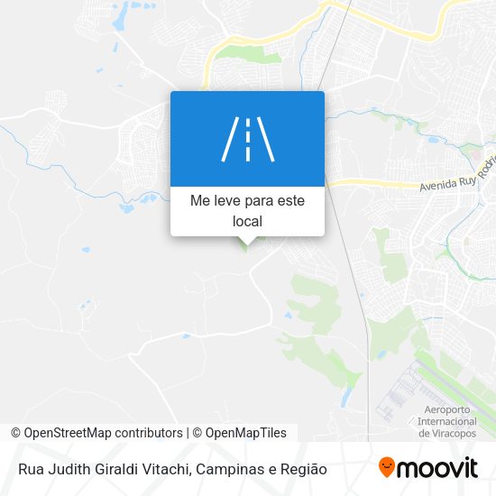 Rua Judith Giraldi Vitachi mapa
