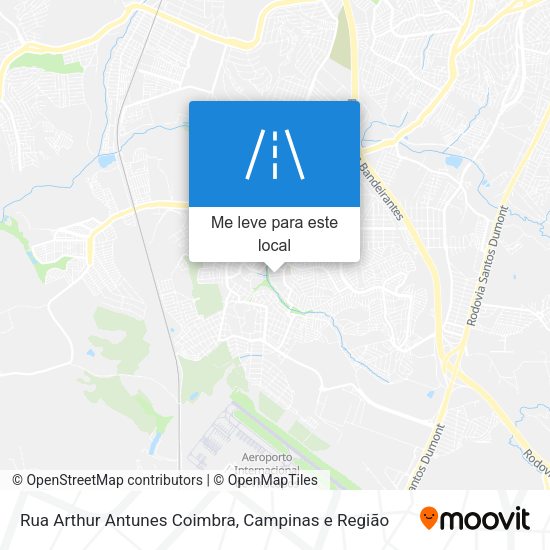 Rua Arthur Antunes Coimbra mapa