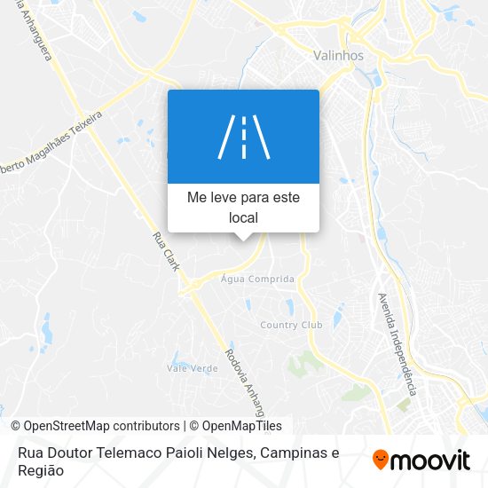 Rua Doutor Telemaco Paioli Nelges mapa