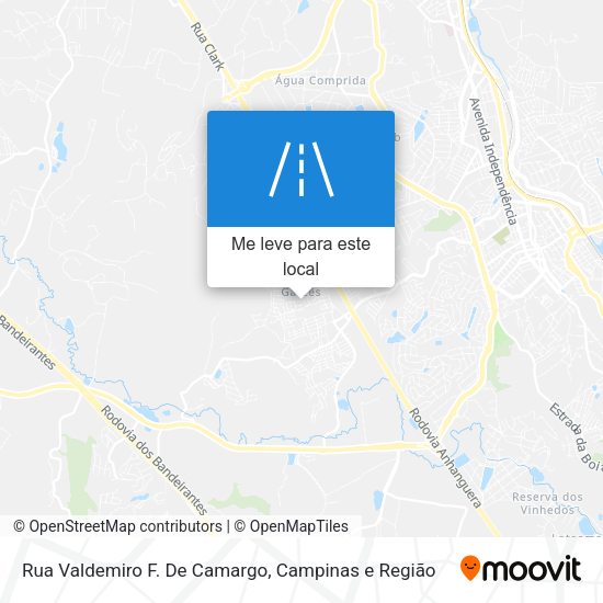 Rua Valdemiro F. De Camargo mapa