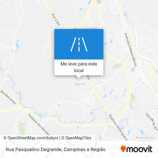 Rua Pasqualino Degrande mapa