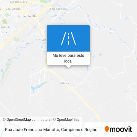 Rua João Francisco Mariotto mapa