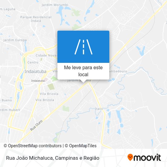Rua João Michaluca mapa