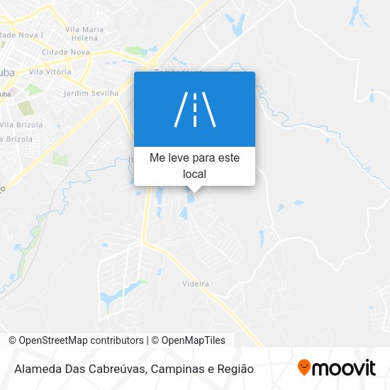 Alameda Das Cabreúvas mapa
