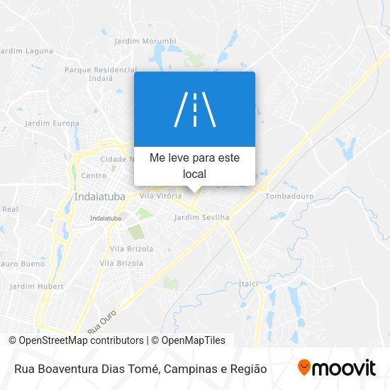 Rua Boaventura Dias Tomé mapa