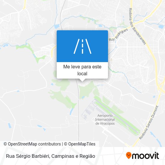 Rua Sérgio Barbiéri mapa