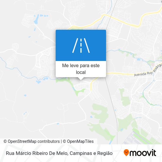 Rua Márcio Ribeiro De Melo mapa