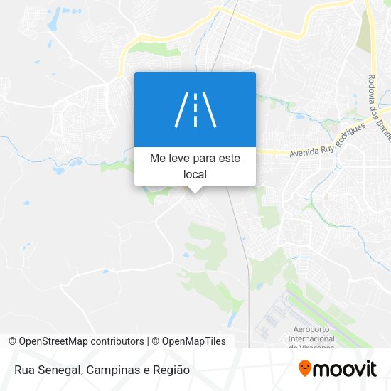 Rua Senegal mapa