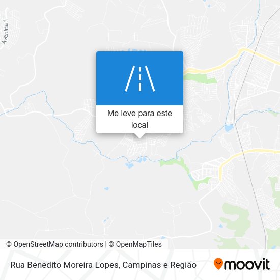Rua Benedito Moreira Lopes mapa