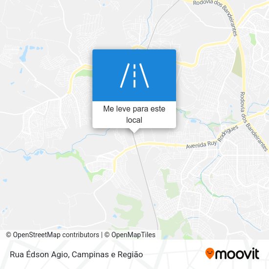 Rua Édson Agio mapa