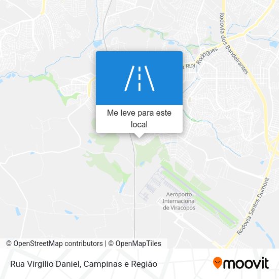 Rua Virgílio Daniel mapa