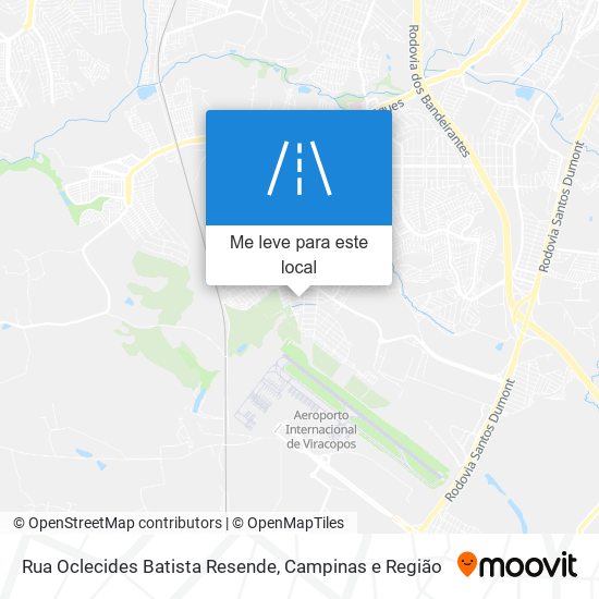 Rua Oclecides Batista Resende mapa