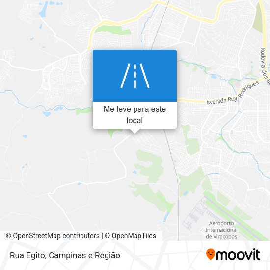 Rua Egito mapa