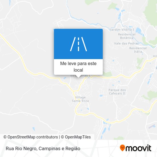 Rua Rio Negro mapa