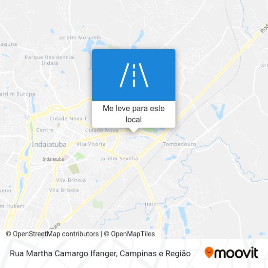 Rua Martha Camargo Ifanger mapa