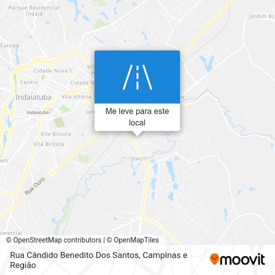 Rua Cândido Benedito Dos Santos mapa