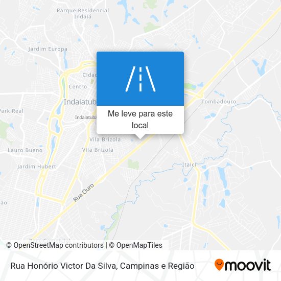 Rua Honório Victor Da Silva mapa