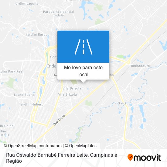Rua Oswaldo Barnabé Ferreira Leite mapa