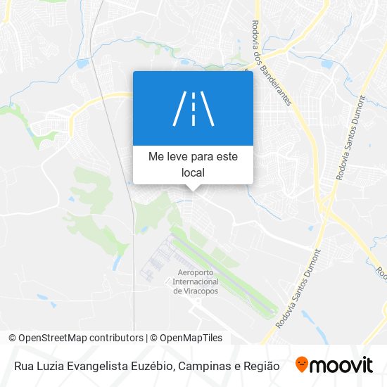Rua Luzia Evangelista Euzébio mapa