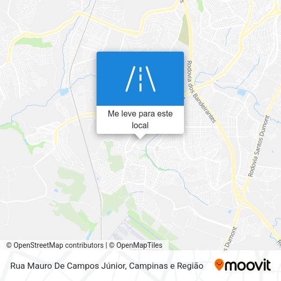 Rua Mauro De Campos Júnior mapa