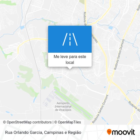 Rua Orlando Garcia mapa