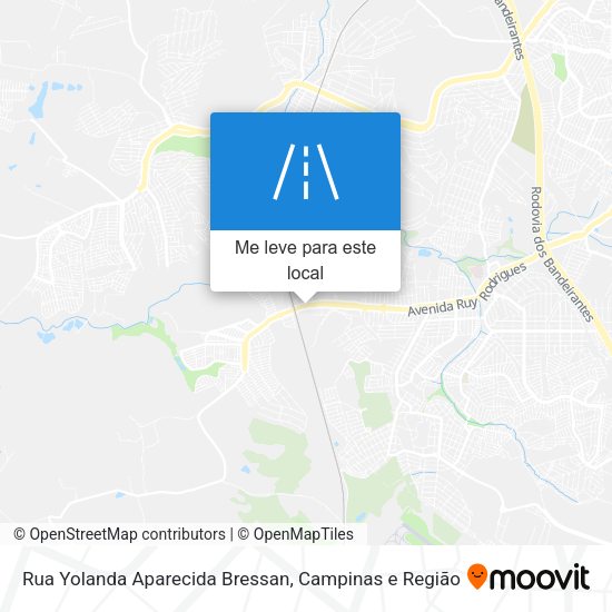 Rua Yolanda Aparecida Bressan mapa