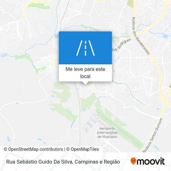 Rua Sebástio Guido Da Silva mapa