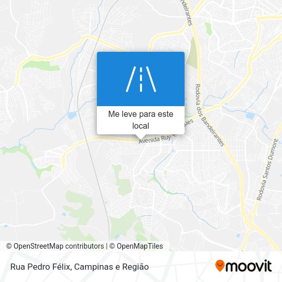 Rua Pedro Félix mapa