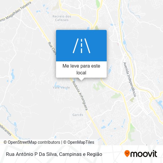 Rua Antônio P Da Silva mapa