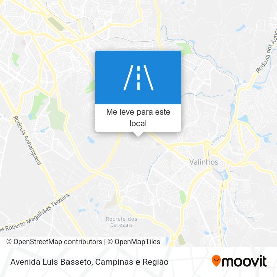 Avenida Luís Basseto mapa