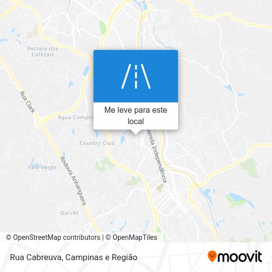 Rua Cabreuva mapa