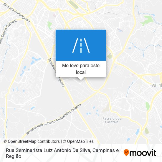 Rua Seminarista Luíz Antônio Da Silva mapa