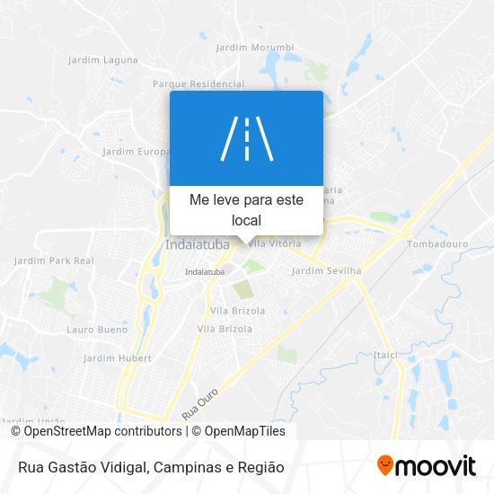Rua Gastão Vidigal mapa