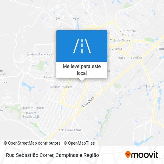Rua Sebastião Correr mapa