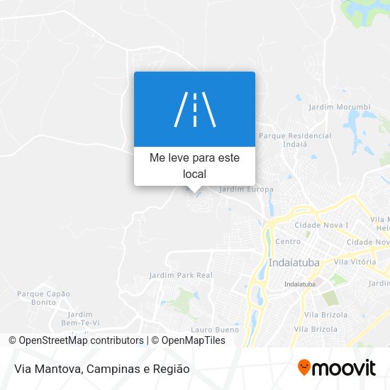 Via Mantova mapa