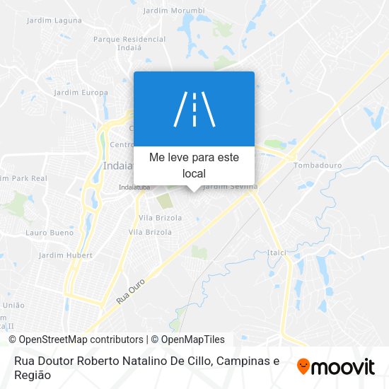 Rua Doutor Roberto Natalino De Cillo mapa