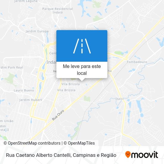 Rua Caetano Alberto Cantelli mapa