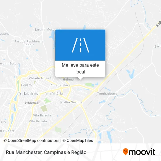 Rua Manchester mapa