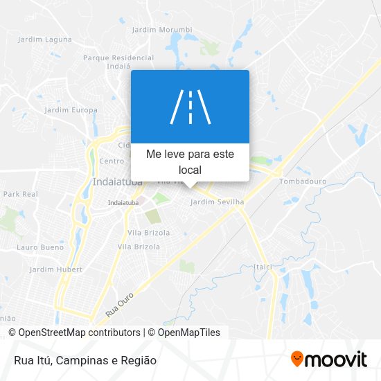 Rua Itú mapa
