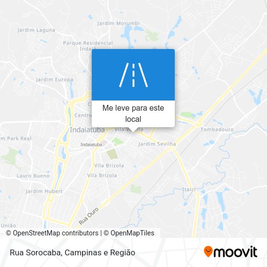 Rua Sorocaba mapa