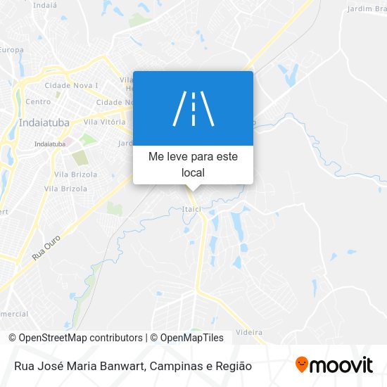 Rua José Maria Banwart mapa