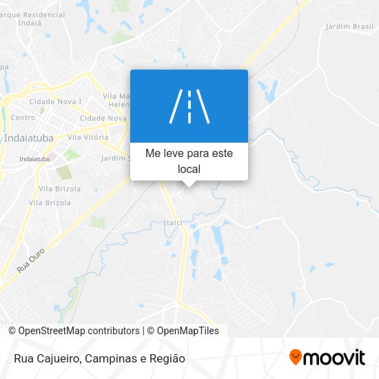 Rua Cajueiro mapa