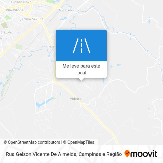 Rua Gelson Vicente De Almeida mapa