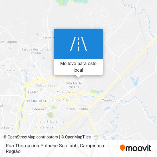 Rua Thomazina Polhese Squilanti mapa