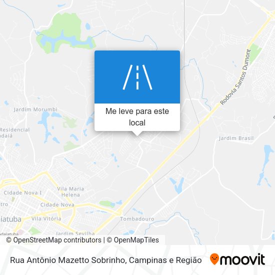 Rua Antônio Mazetto Sobrinho mapa