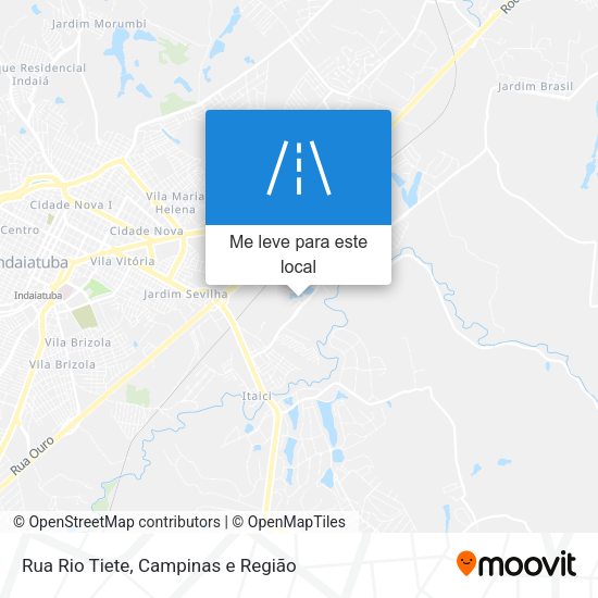 Rua Rio Tiete mapa